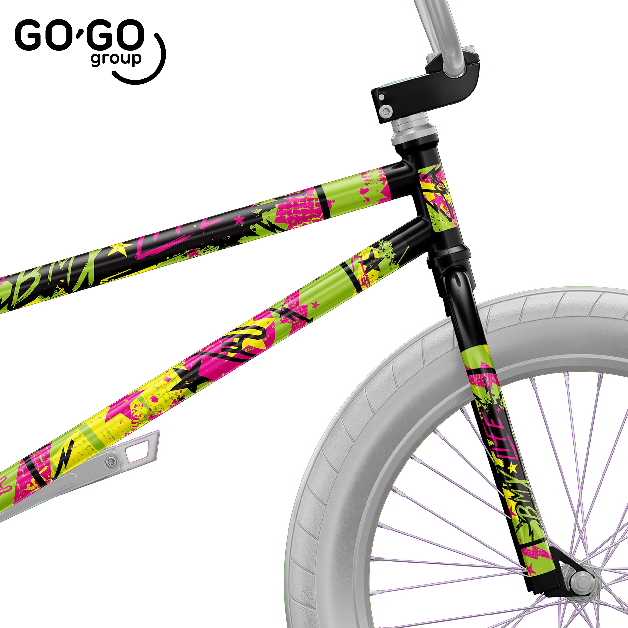 BMX GT DYNO 当時物フレームステッカー、1台分新品